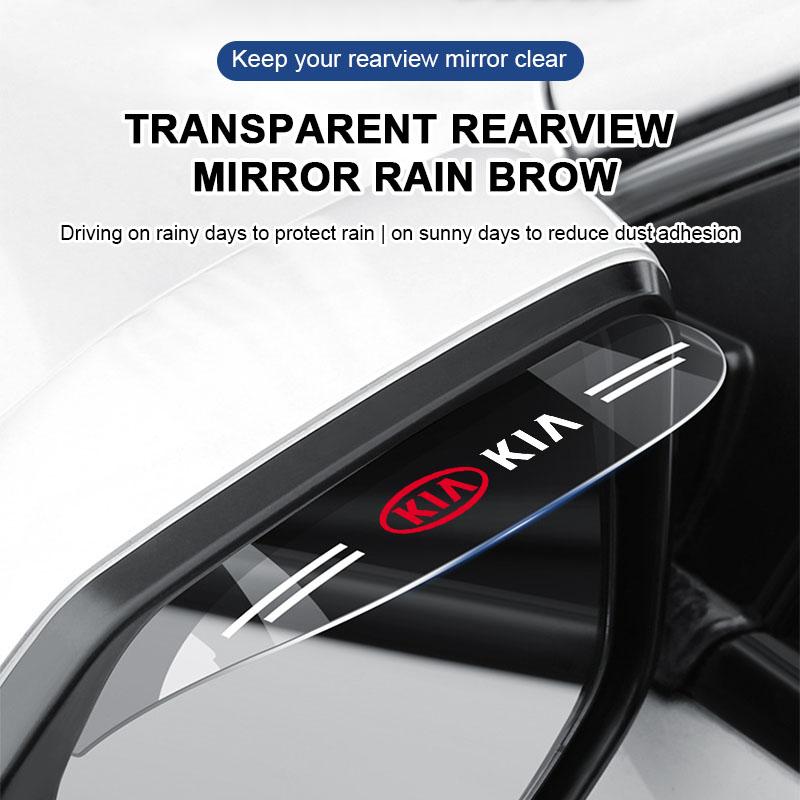 2Pcs Car Rear View Mirror Sticker Rain Eyebrow Auto Side Mirror RainProof Cover For Kia Rio Sportage R K3 K4 K5 k6 K7 K8 Ceed Sorento Cerato Soul
