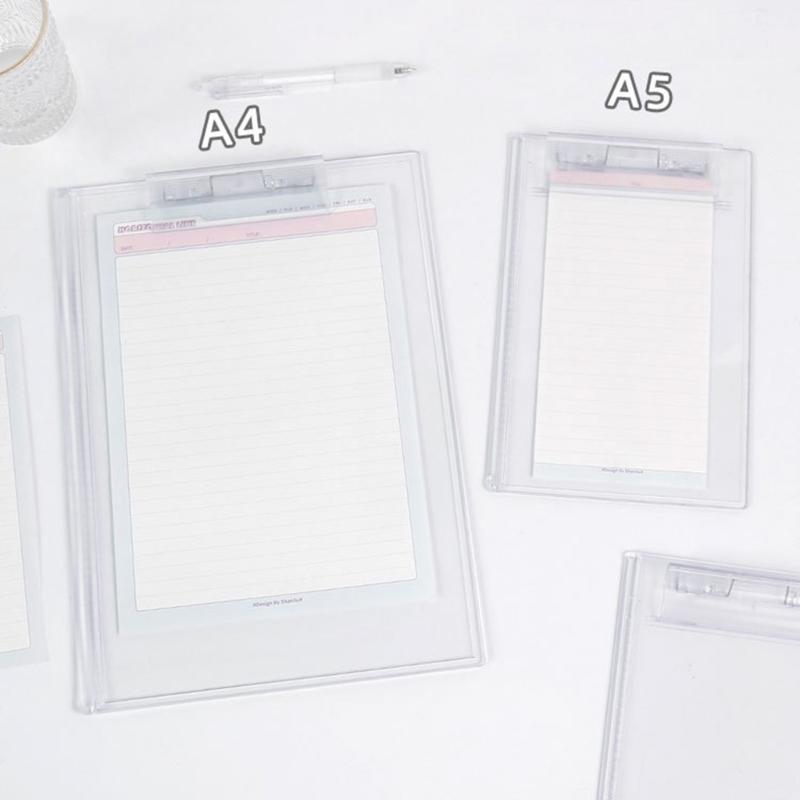 A5 Acrylic Clipboards, A4 Size Clipboard Folder for Form Document, Office School