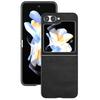 For Samsung Galaxy Z Flip7 FE 5G/Z Flip6 5G Case Cowhide Texture Hard PC+PU Leather Phone Shell