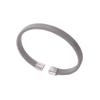 Personalized High-End Titanium Steel Open Cuff Bracelet for Women - Stretchy, Irregular Design, Exquisite Non-Fading Finish