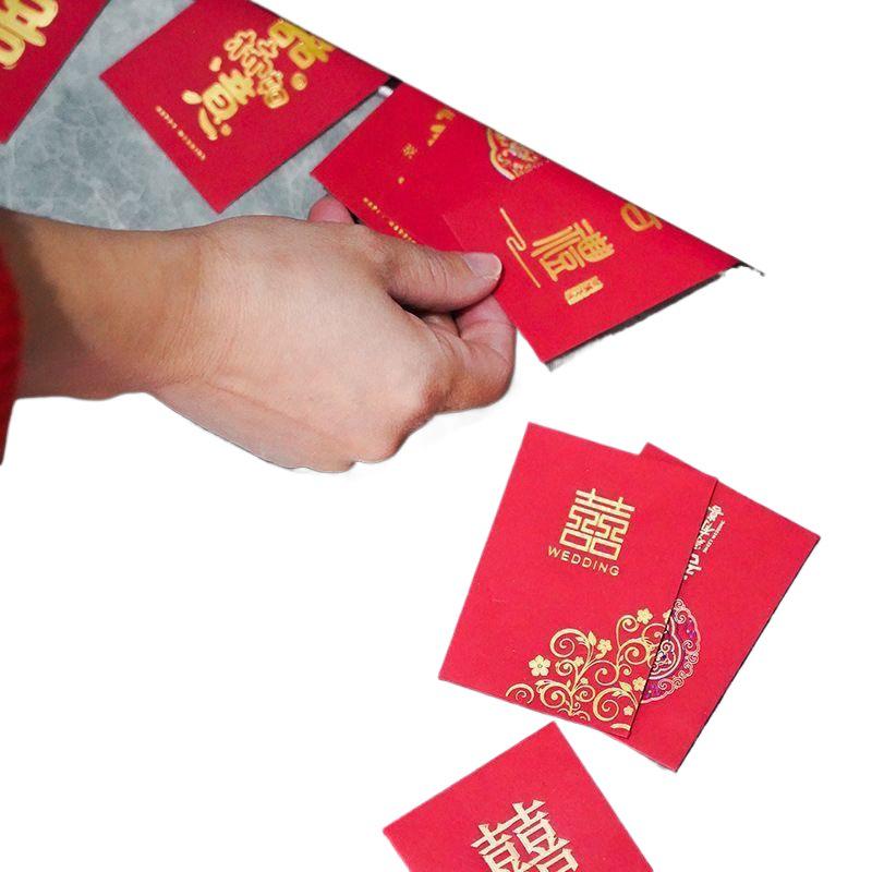 Mini Creative Wedding Red Envelope for Door-Blocking, Marriage Gift, Lai See