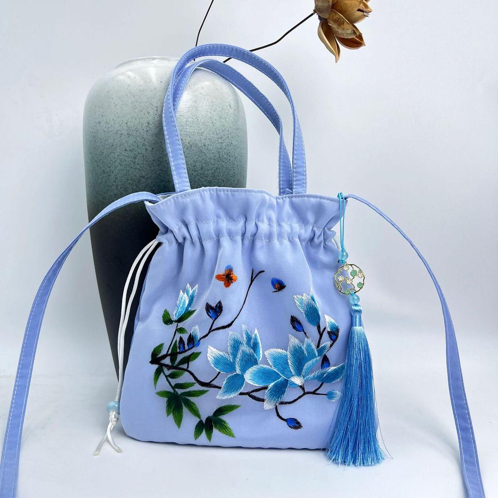 Han Element Su Embroidery Bag: National Style Hanfu Crossbody Handbag - Artistic, Versatile Casual Wear.