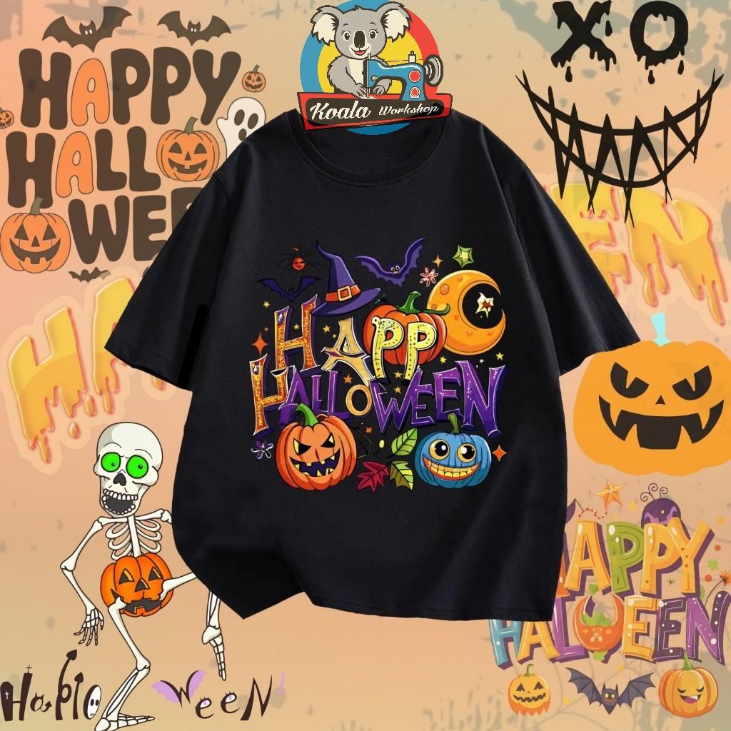 Happy Halloween T-shirt 3D Printed Pumpkin Pattern Ghost Shirt Made of Polyester Fabric for Boys, Girls, and Adults T-shirt Tops