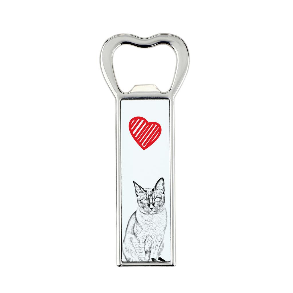 Kot Tonkijski - Otwieracz Do Butelek Z Kotem, Personalizowany Otwieracz Na Lodówkę, Wyjątkowy Upominek Dla Mężczyzny Marki Art-Dog