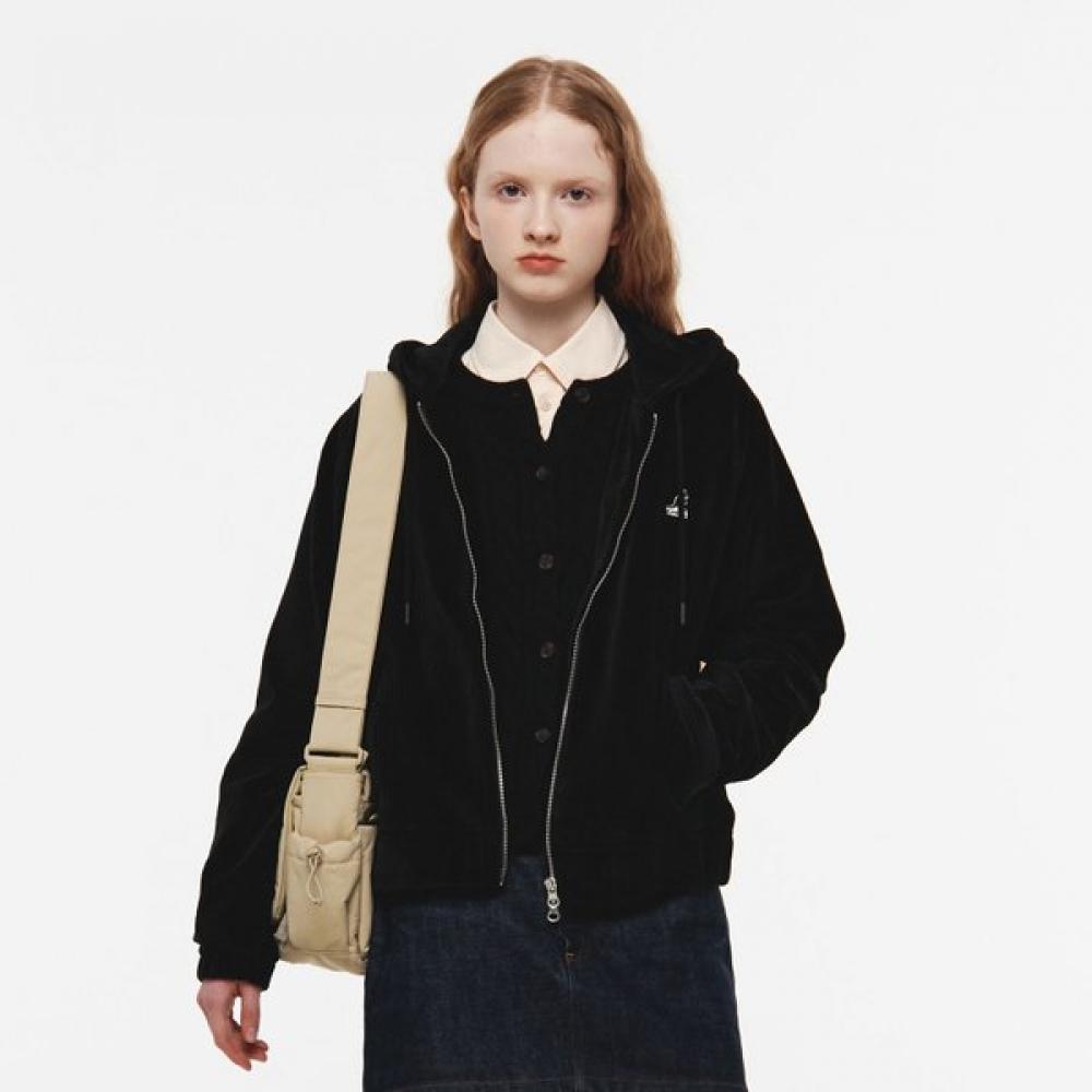 Kangol Women S Corduroy overSized Hoodie Zip Up Black 5144 ME 8860₽