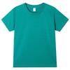 Cross-Border Pure Cotton Custom Short-Sleeve Men's and Kids' T-Shirts with Solid Color Styles for School Uniforms and Team Apparel