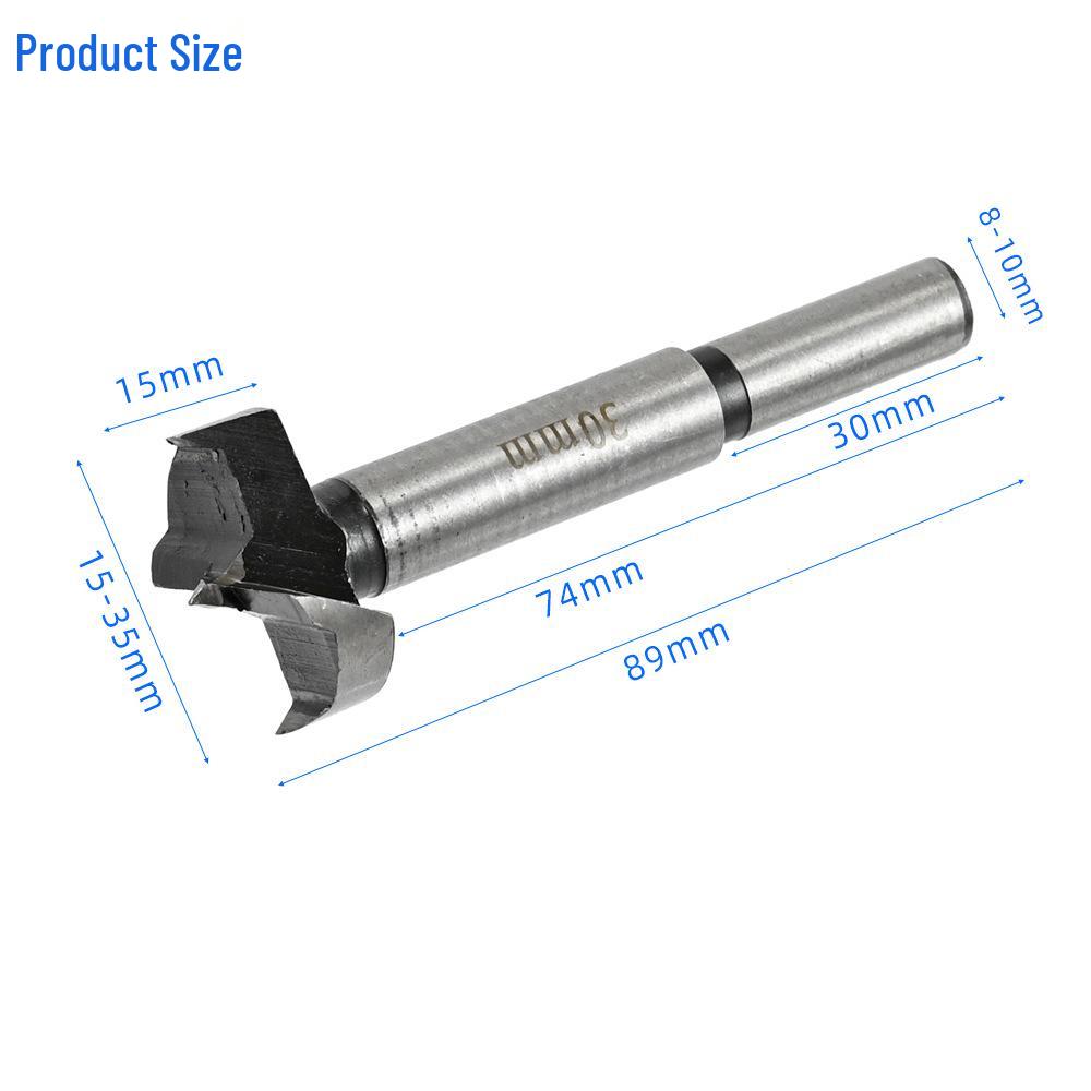 5-Piece Flat Wing Drill Bit Set for Woodworking: Hole Opener & Enlarger for Electric Drills
