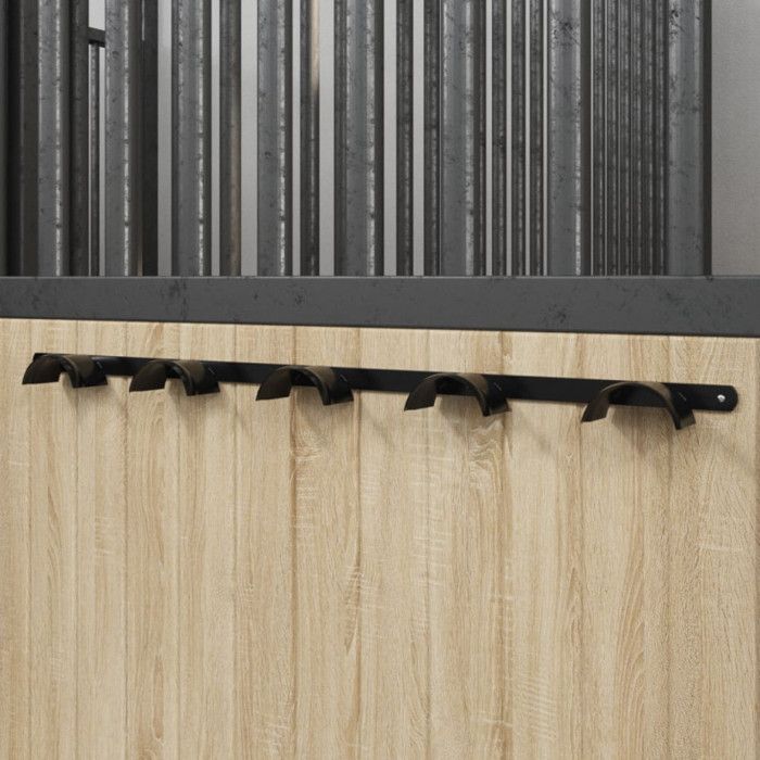 Porte bride pour 5 brides noir fer