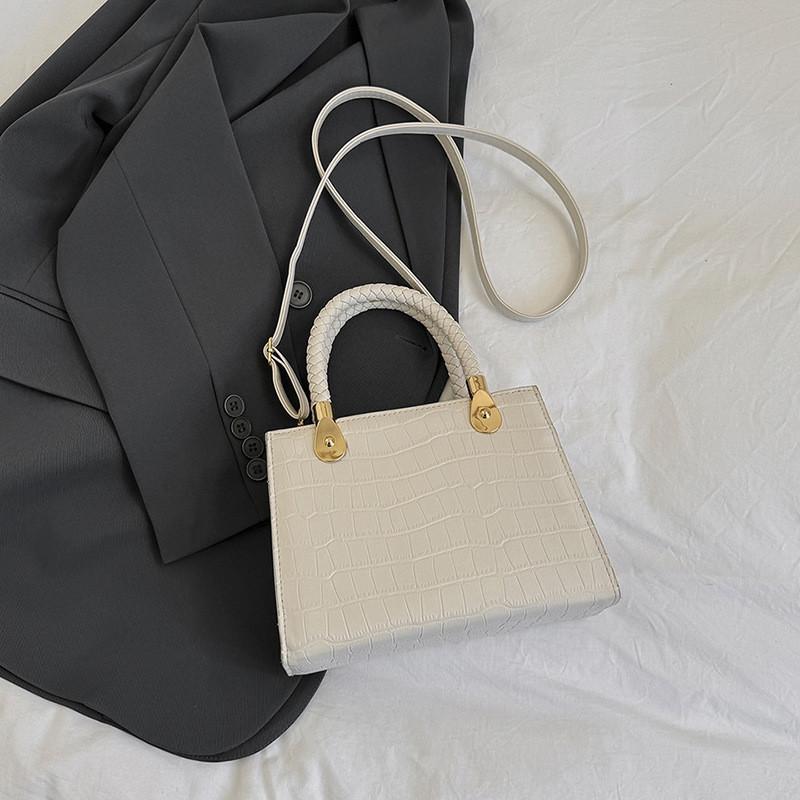 Elegant Pu Leather Crossbody Bag Versatile Small Square Shoulder Bag For Daily Use