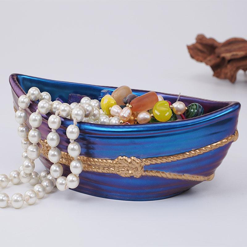 DIY Crystal Epoxy Resin Mold Gypsum Cement Pirate Ship Boat Storage Box Container Decorative Mirror Silicone Molds