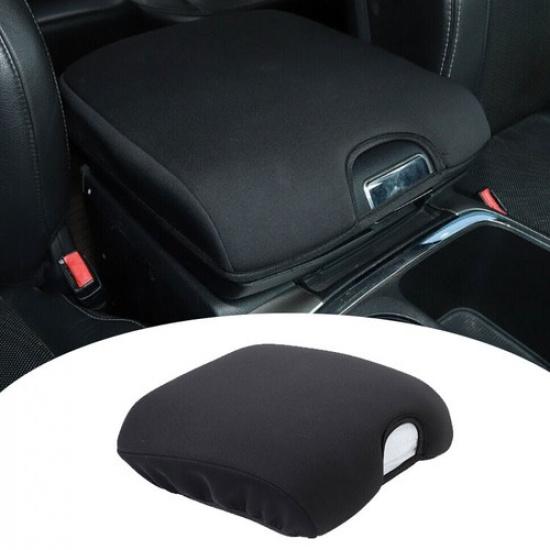 

Central Armrest Box Pad Soft Cover Protector for Dodge RAM 1500 10-17 Black