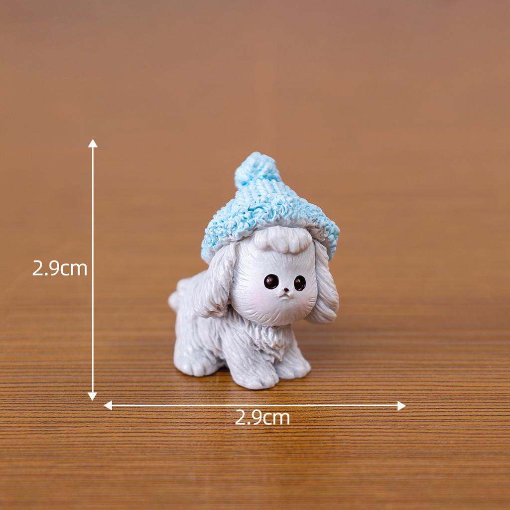 Cute Resin Dog Figurine Collection Miniature Office Desk Decor Blind Box Set