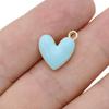 10Pcs Silver Plated Enamel Red Heart Charms Pendant For Jewelry Making Earrings Bracelet Necklace Accessories Diy Findings