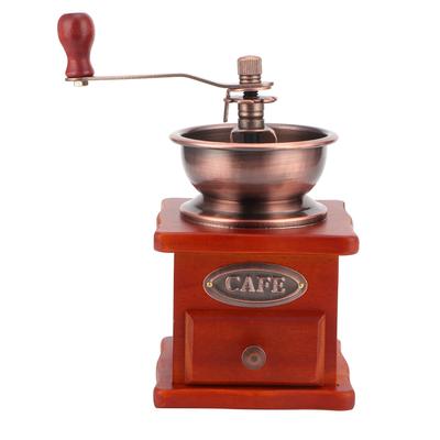 Mini Vintage El Kranklı Kahve Çekirdeği Değirmeni Ev Kullanımı için Manuel Kahve Öğütücü