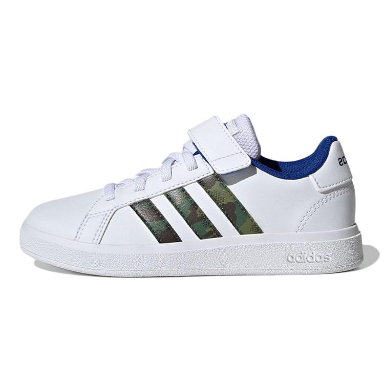 

Adidas Neo GRAND COURT K Comfortable Low top Kids Skateboarding Shoes White Green Kids GV6809 28