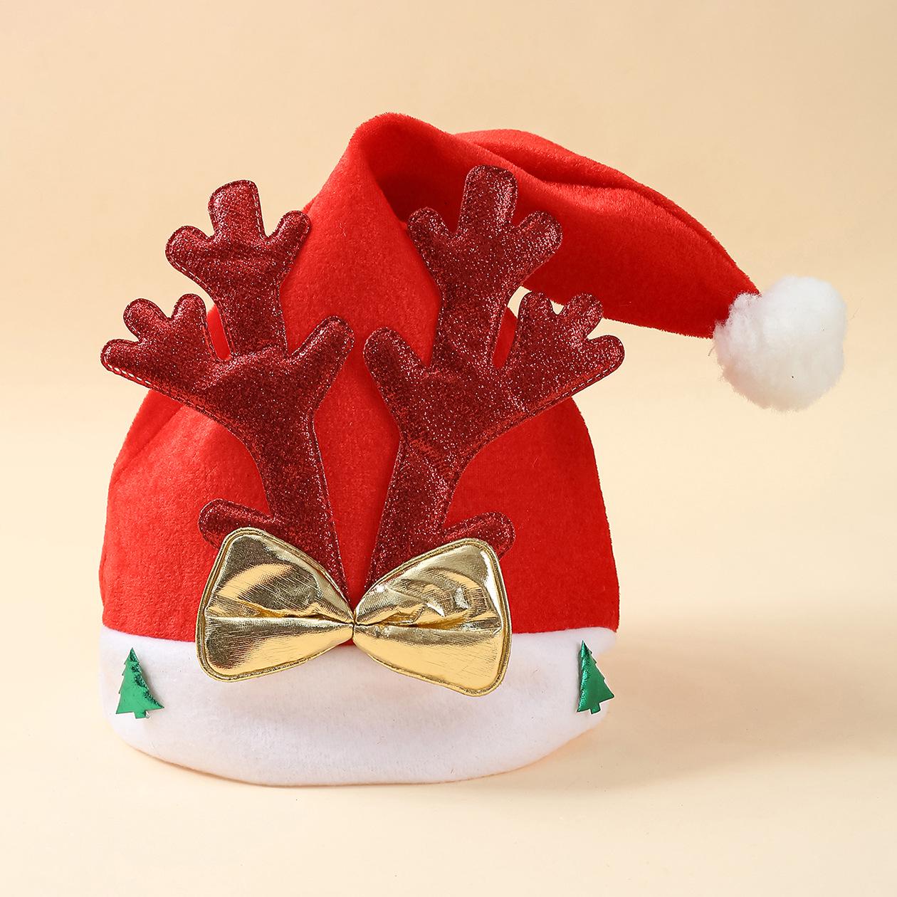 

Cartoon Christmas Hat Holiday Costume Decoration One Size червоний