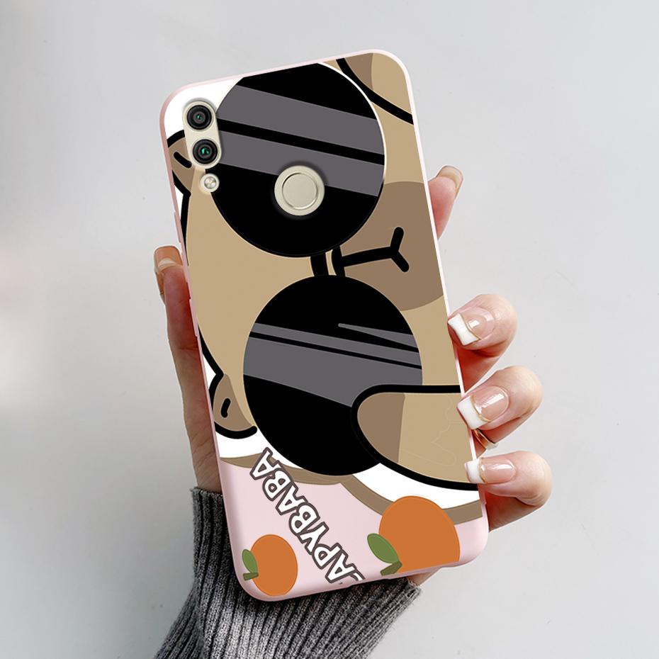 For Huawei Honor 8X Case Honor 8A 8C 8S Cover Cute Rabbit Panda Painted Soft TPU Phone Case For Honor 8A 8C 8S 8X Honor8X Fundas