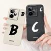 For Realme GT7 5G Case RMX5061 Cute Lucky Letters Cover Soft TPU Matte Phone Case For Realme GT 7 Pro GT7 T 7T GT7T Fundas Coque