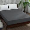 Solid Color Fitted Sheet Breathable Bedsheet Mattress Protective Cover Soft Bedding Non-slip Bed Cover Suitable for Home Master Bedroom Guest Bedroom