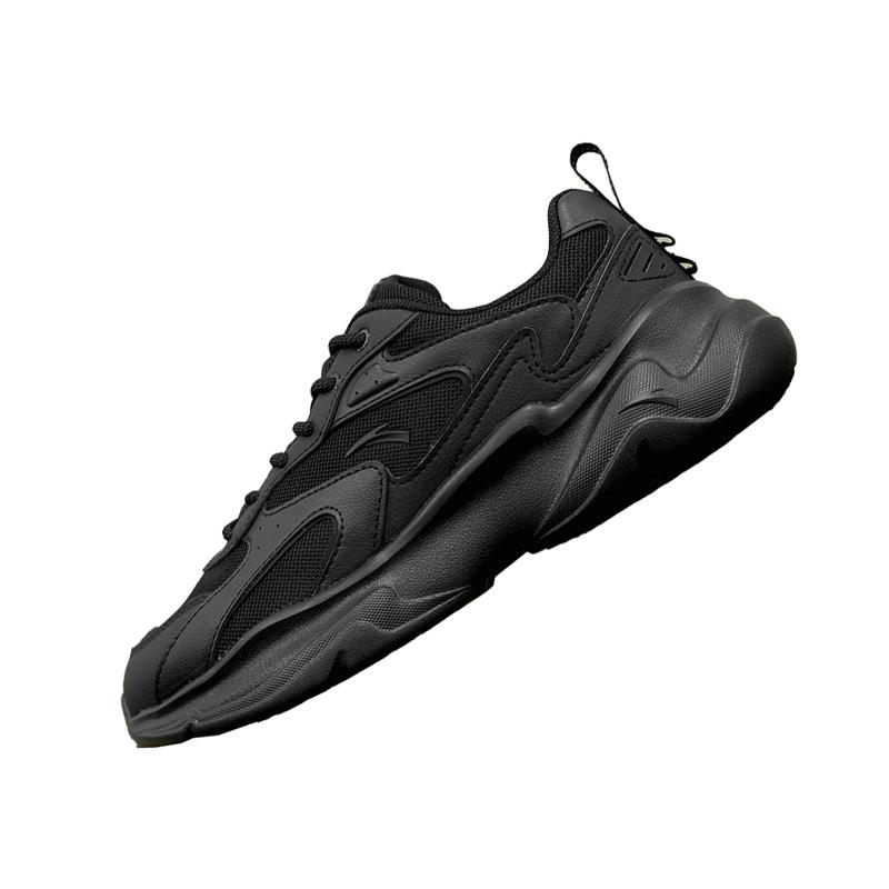 New Anta Anti Slip Wear Resistant Low Top Casual Shoes Men's Black 112448801R-1