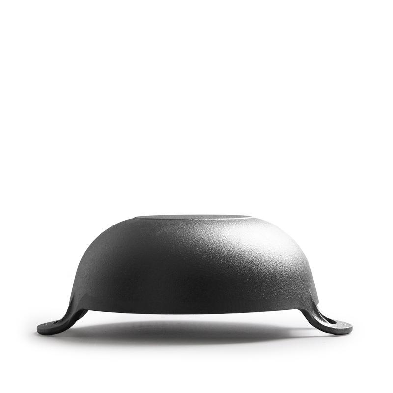 JingQingFu Gusseisen Mehrzwecktopf mit Glasdeckel