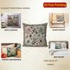 2D Floral Embroidered Pattern Decorative Pillow Covers Pattern Cushion Cover Suitable For Sofa Bedroom Car Pillow Cover