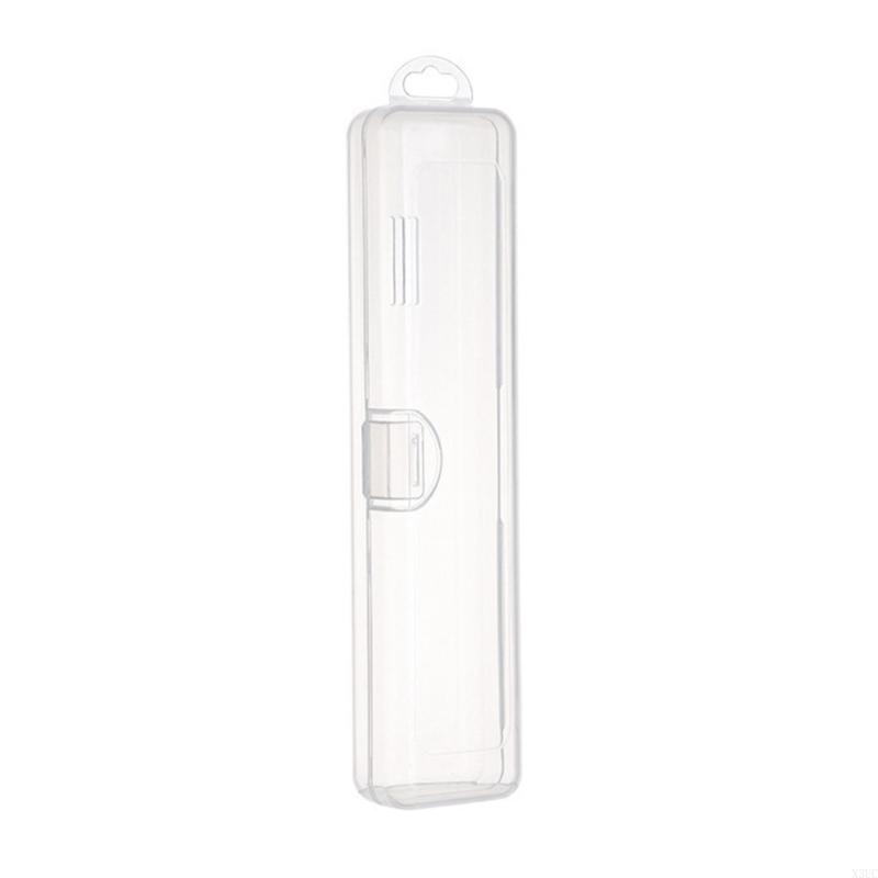 

Clear Plastic Travel Toothbrush Container Multifunctional Cosmetic Storage Box Portable Dustproof Designs for Home Use X3UC
