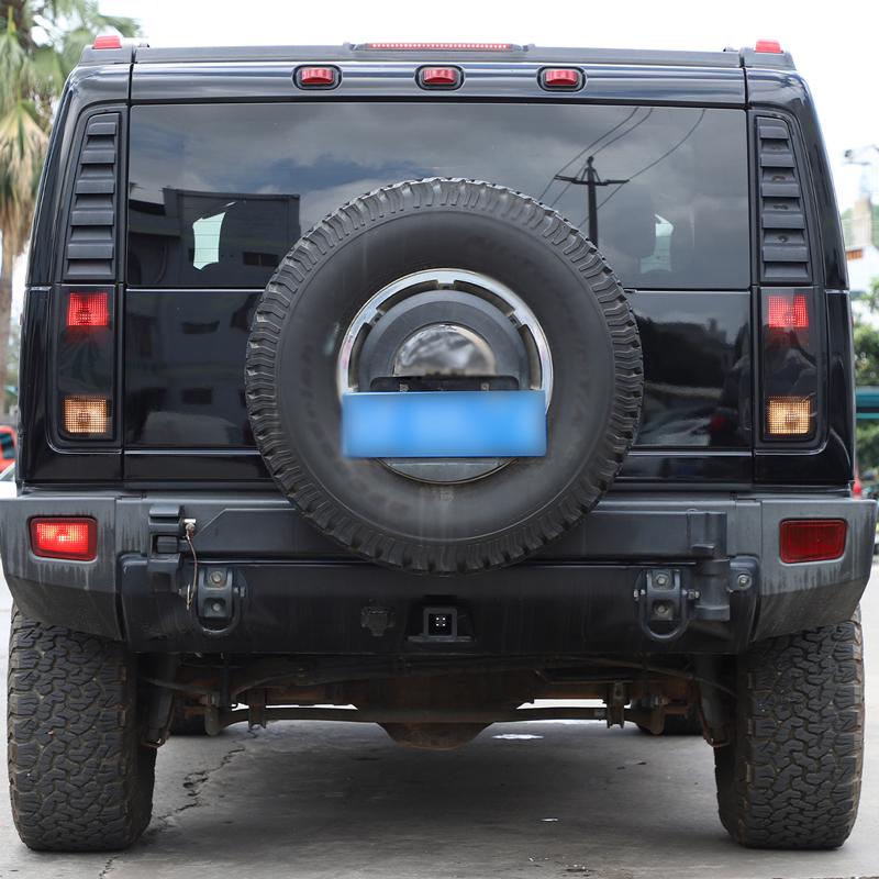 ABS Black For Hummer H2 2003-2009 Car Tail Light Cover Brake Light Protective Cover Car Exterior Accessories