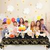 MiniRed Happy New Year Plastic Table Cloth for Parties, Plastic Table Cover 2026, Disposable Party Table Clothes Decorations Supplies(108” X 54”)