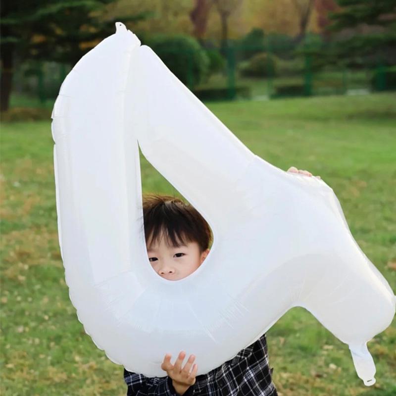 

2nd & 3rd Birthday Party Number Balloon Set for Boys and Girls - Decorative Photo Props