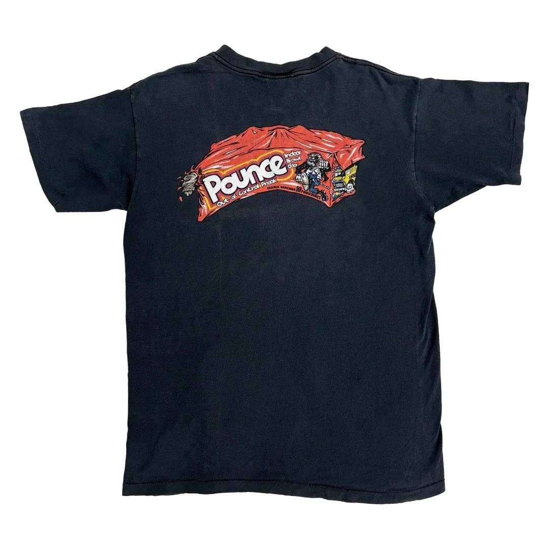 Freshjive 1990 90s Vintage Graphic Streetwear Pounce Raw Vibes USA Made Unisex T-Shirt XXL