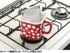 Toyoho Enamel Fluffy Flower Multi-Square Pot, White, Design, 1450ml, Plune. YJ-810