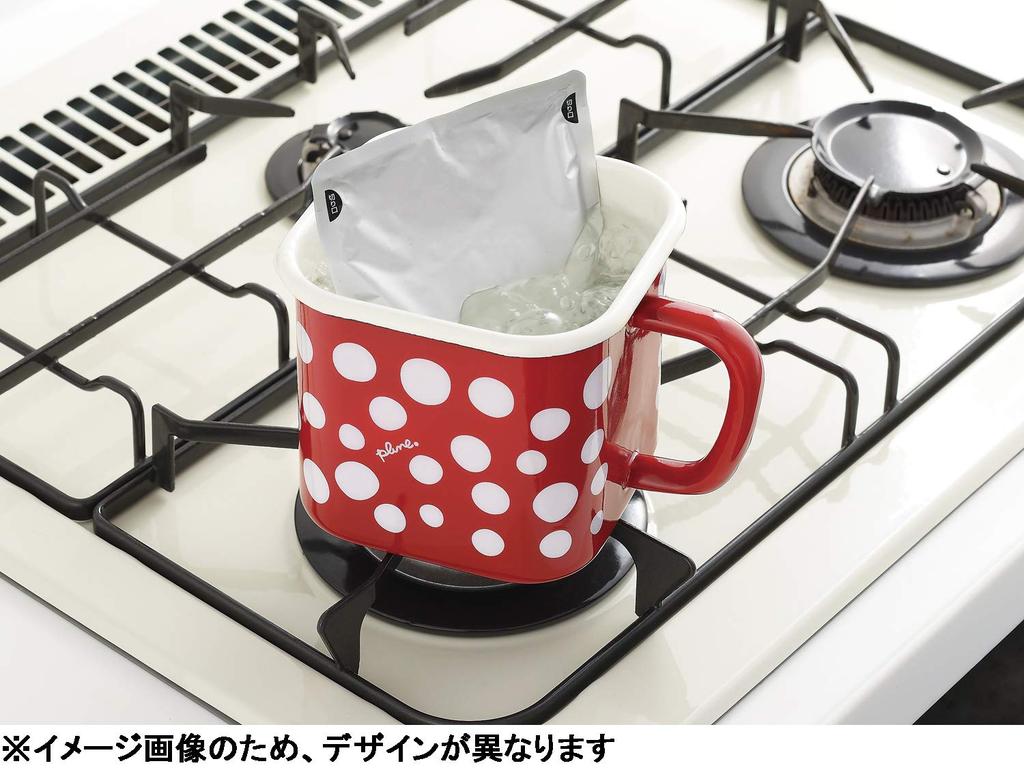 Toyoho Emaille Multi-Quadrat-Topf, Weiß, Flauschiges Blumendesign, 1450ml, Plune. YJ-810