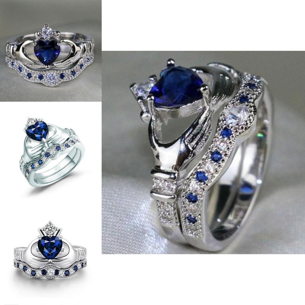 Ring Shaped Heart Jewelry Decorative Ornaments Gifts Fashion Simple Elegant