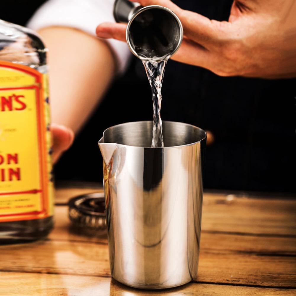 Med Avledning Åpning Cocktail Miksekopp Rustfritt Stål Mikseglass Røreblikk Bartender