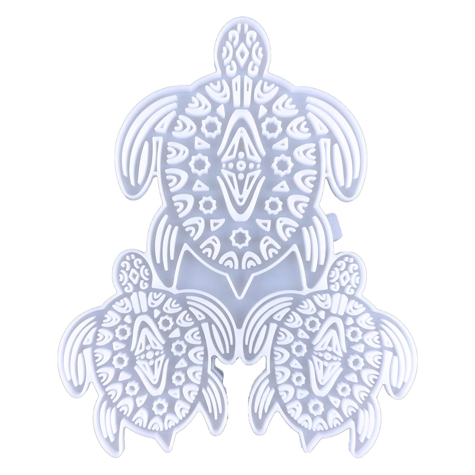 

DIY Plate Coaster Silicone Mold for Casting Eco-Friendly for Turtle Shape Animal Mold for Casting with Resin Concrete Ce 1 чистий