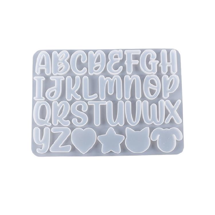 

Silicone Necklace Pendant Mold for Jewelry Making DIY Letter Charm Epoxy Mold 1 чистый