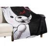 Danganronpa Monokuma Plaid Deken Zacht Pluche Ruit Flanel Stof Dun Harig Pluis Mooie Dekens