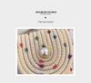 Colorful Woven Crossbody Straw Bag: Cute Cotton Rope Design, Perfect for Cell Phones - A Stylish Single Shoulder Bag for Women