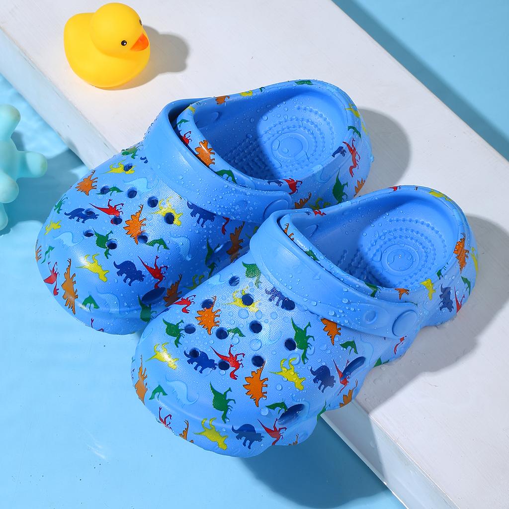 Kinder Dinosaurier Garten Schuhe Niedliche Cartoon Sandalen Clogs Kleinkind Strand Pool Wasserschuhe Sommer Badeschuhe für Jungen 1214