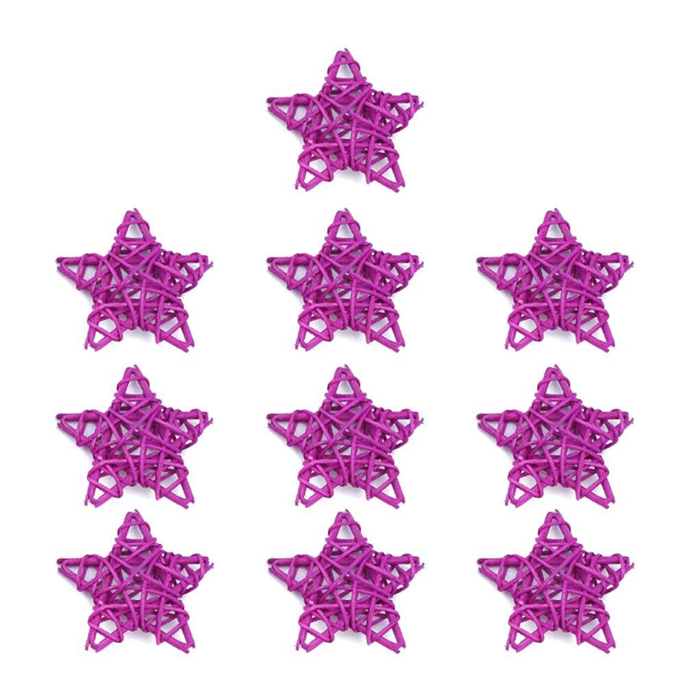 Festival Ornaments Home Decor Christmas Gift Pentagram Shape ArtifIcial Rattan Star Sepak Takraw
