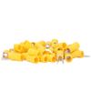 50Pcs Fork Terminals Insulated Spade U Type Wire Connector 12‑10AWG Cable Crimp SV5.5‑4 Yellow