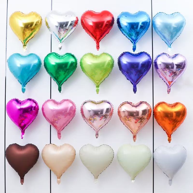 Radiant Love 18-Inch LED Heart-Shaped Latex Balloons Multi-Color Options Wedding Decor Valentine's Day Made in China