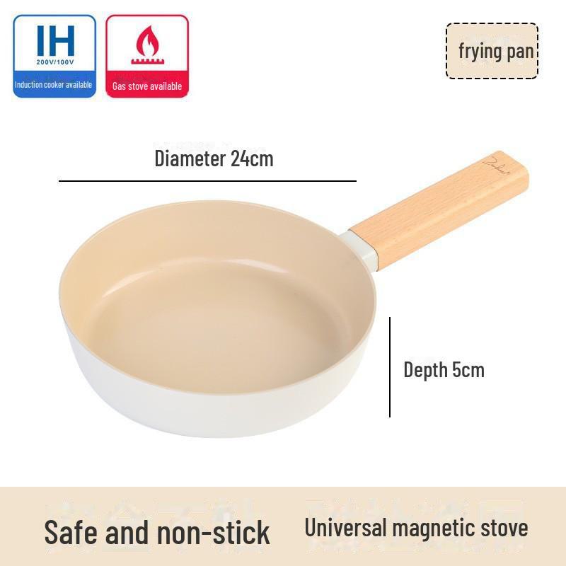 

Универсальная керамическая сковорода с антипригарным покрытием для рыбы, стейков и завтраков — совместима с индукционными и газовыми плитами