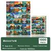 1000-Piece Famous Painting Landscape Jigsaw Puzzle for Adults - Decompression Toy