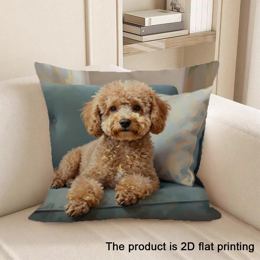 1pc Cute Animal Pattern 2D Flat Printing Pillowcases Sofa cushion cover home bedroom room decoration