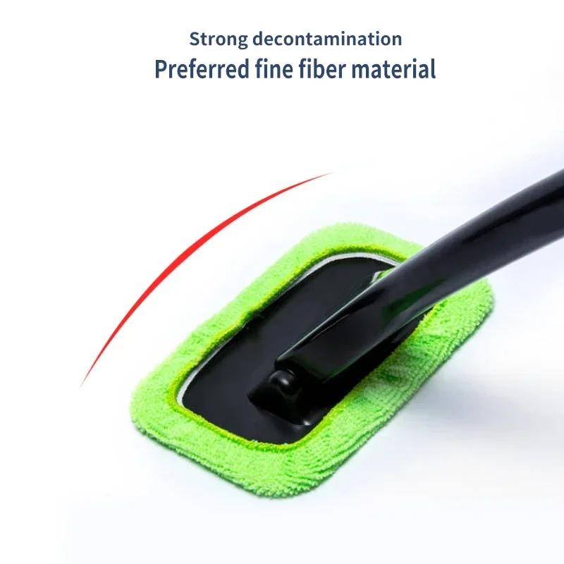 Car Cleaner  Window Brush Kit Windshield Cleaning Wash Tool Inside Interior Auto Glass Wiper With Long Handle Convenient and Pra
