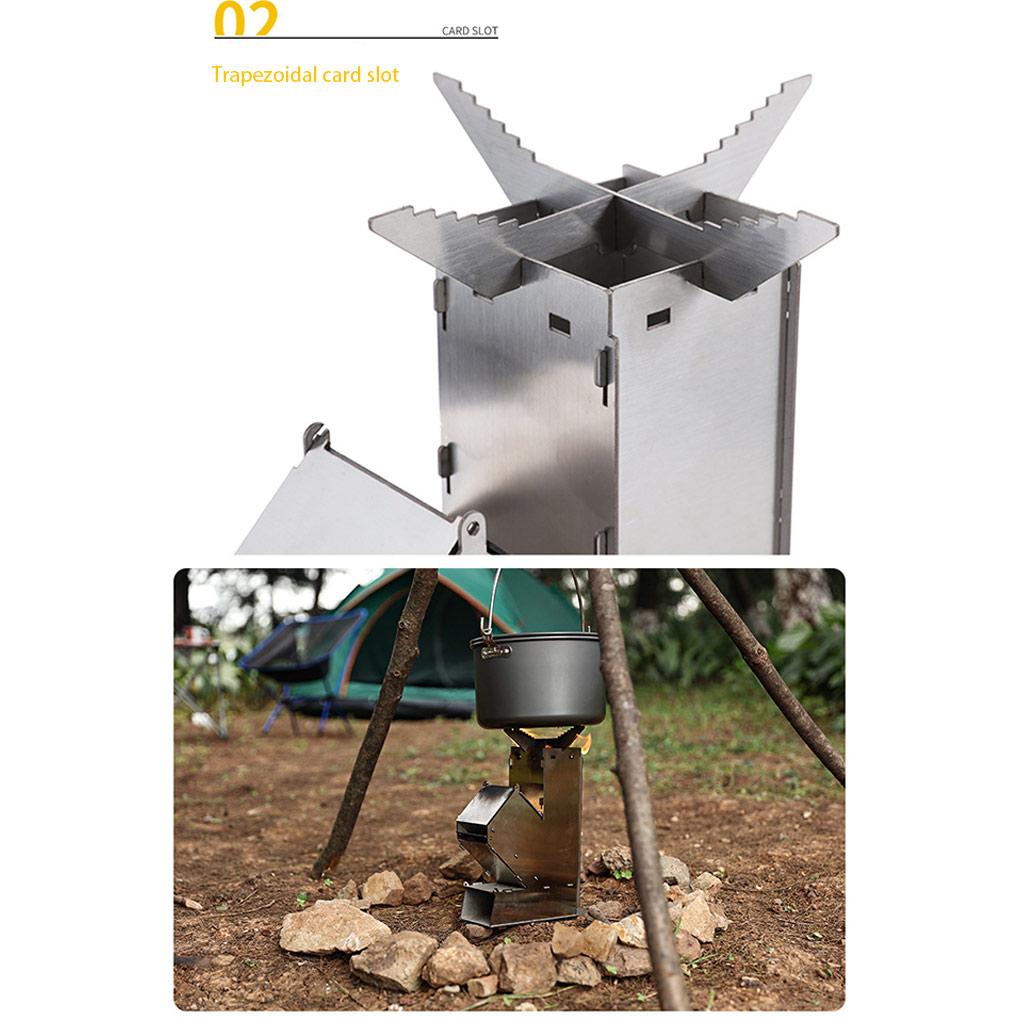 Stove Solid Furnace Split Detachable Portable Stoves Supply Accessory