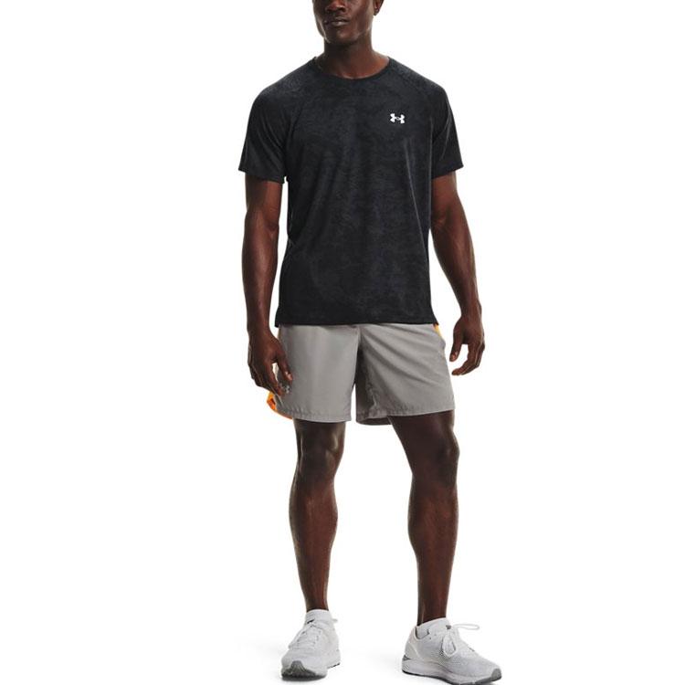 Under Armour Casual Breathable Running Sports T-Shirt Men Tops Black 1365676-001