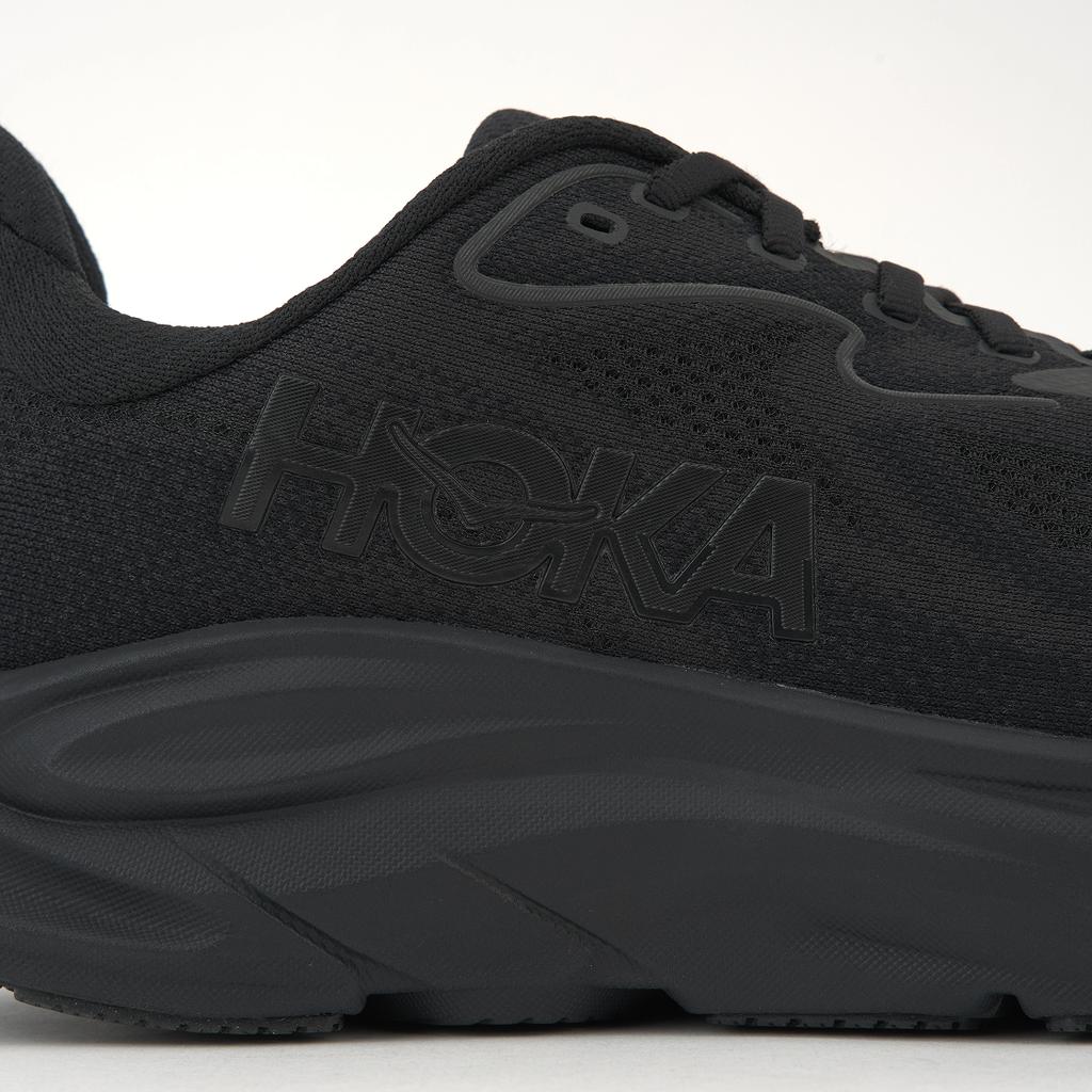 HOKA Clifton 10 Wide Triple Black Men Sneakers 1162032-BBLC